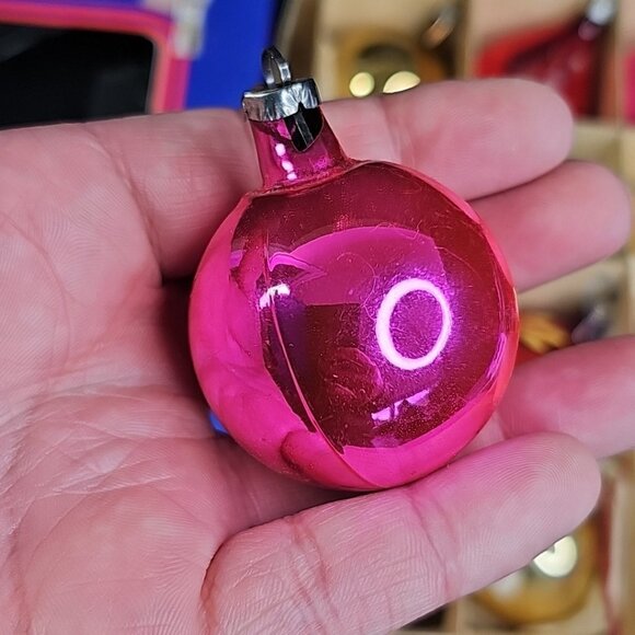 Vintage Christmas Ornaments 12pcs Various Types Glass Read - Picture 13 of 16